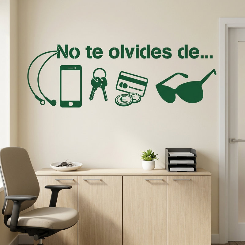 Stickers muraux: No te olvides de...