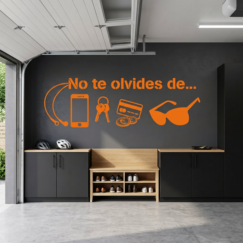 Stickers muraux: No te olvides de...