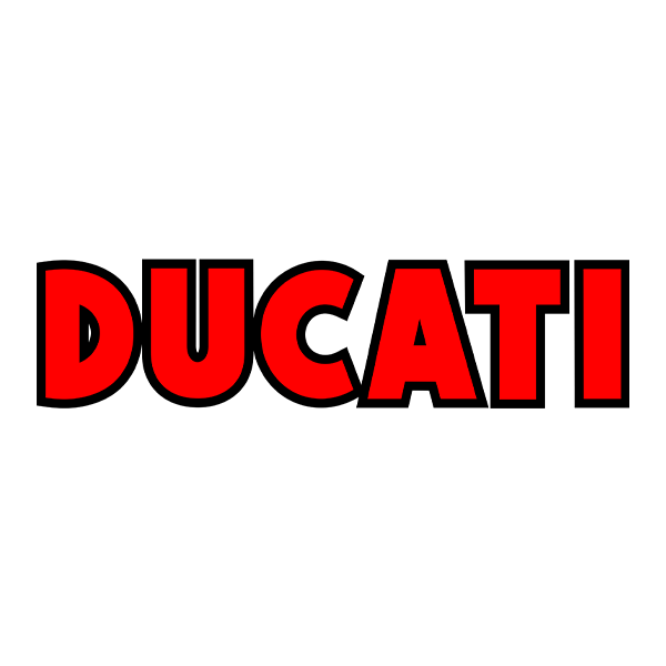 Autocollants: Ducati rouge et noir