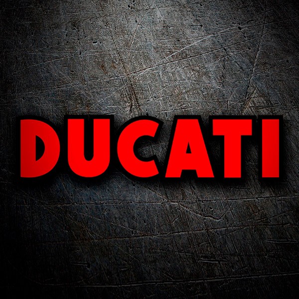 Autocollants: Ducati rouge et noir