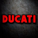 Autocollants: Ducati rouge et noir 3