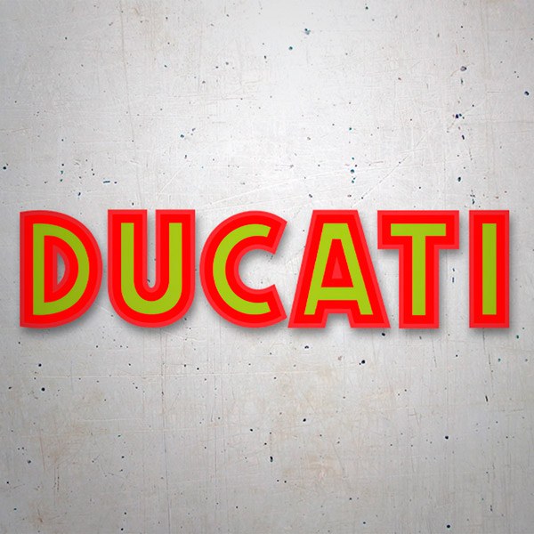 Autocollants: Ducati vert et rouge