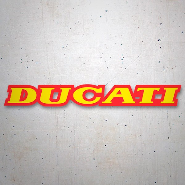 Autocollants: Ducati jaune et rouge