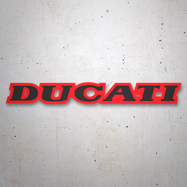 Autocollants: Ducati noir et rouge