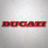 Autocollants: Ducati noir et rouge 3