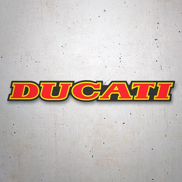 Autocollants: Ducati rouge et jaune