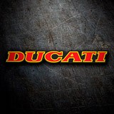 Autocollants: Ducati rouge et jaune 3