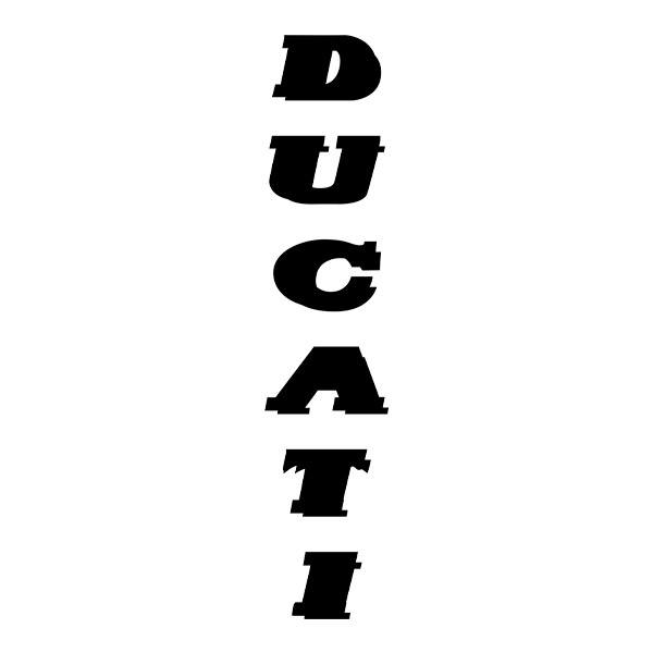 Autocollants: Ducati verticale