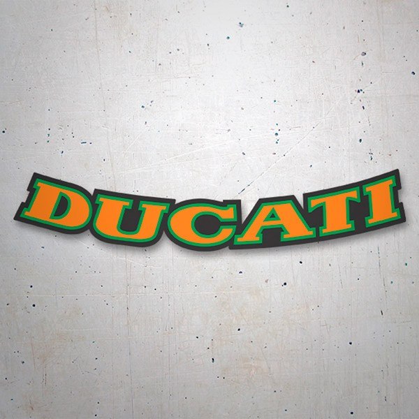 Autocollants: Ducati orange et vert