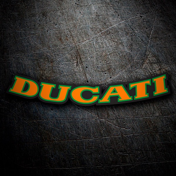 Autocollants: Ducati orange et vert