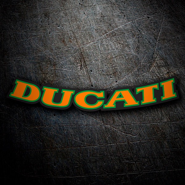 Autocollants: Ducati orange et vert