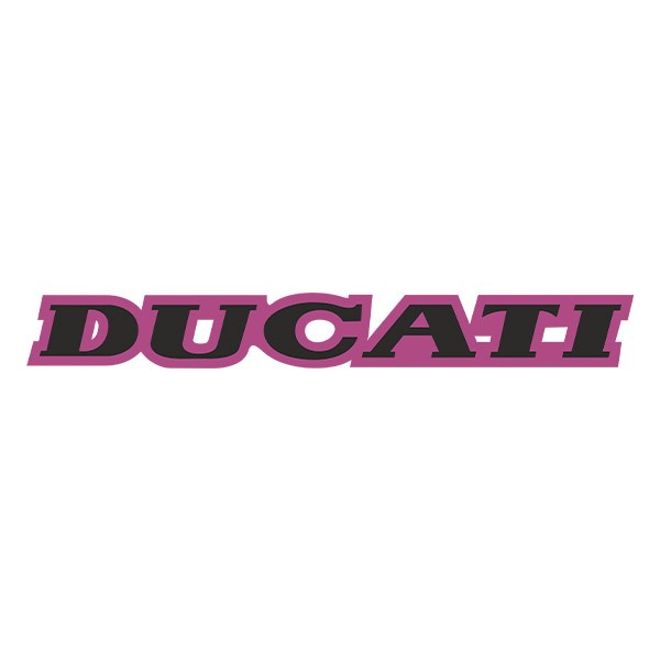 Autocollants: Ducati noire et violette