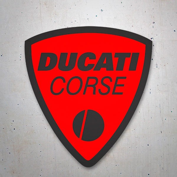 Autocollants: Ducati corse rouge