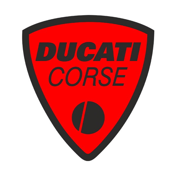 Autocollants: Ducati corse rouge