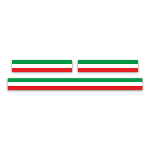 Autocollants: Set Ducati drapeaux italiens