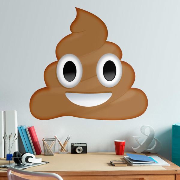 Stickers muraux: Un tas de caca avec des yeux