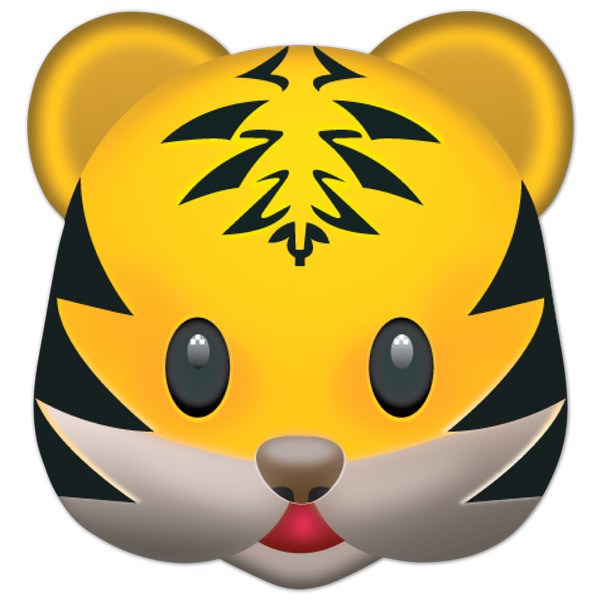 Stickers muraux: Tiger visage