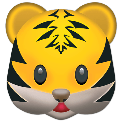 Stickers muraux: Tiger visage