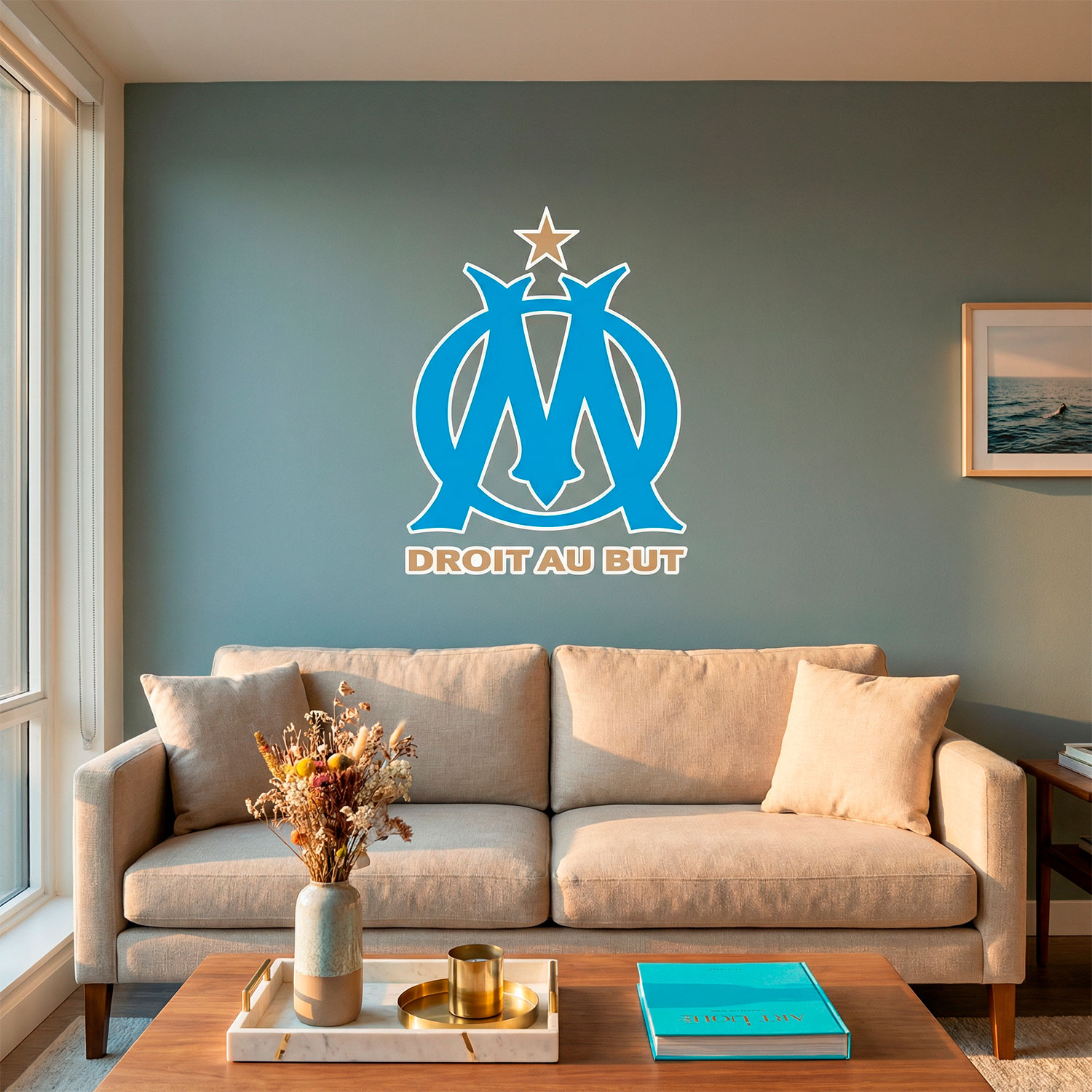 Stickers muraux: Armoiries Olympique de Marseille