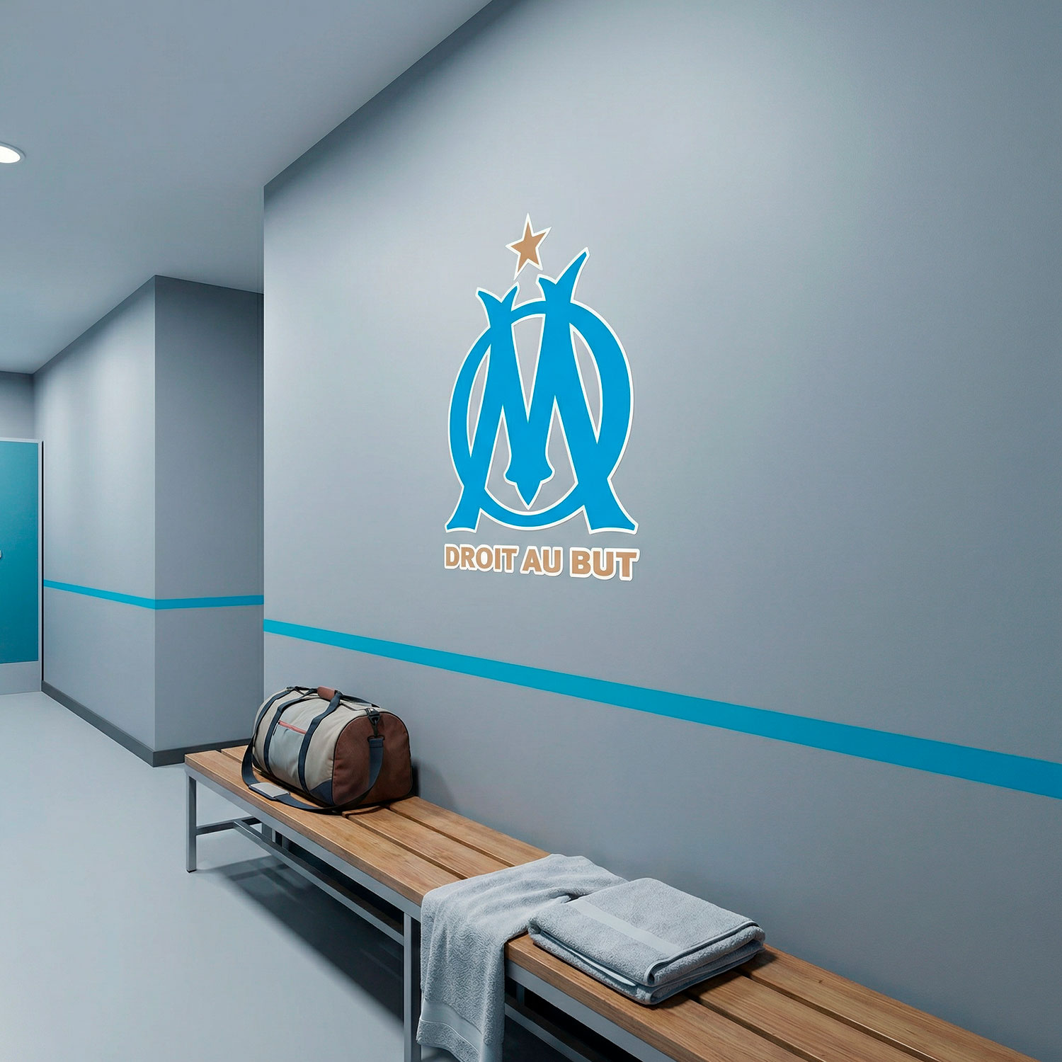 Stickers muraux: Armoiries Olympique de Marseille