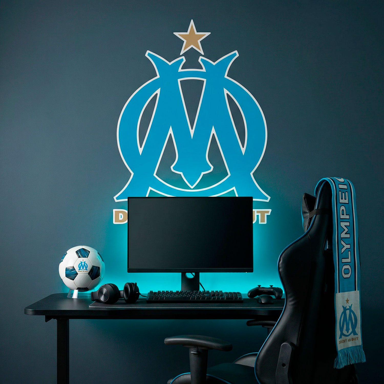 Stickers muraux: Armoiries Olympique de Marseille