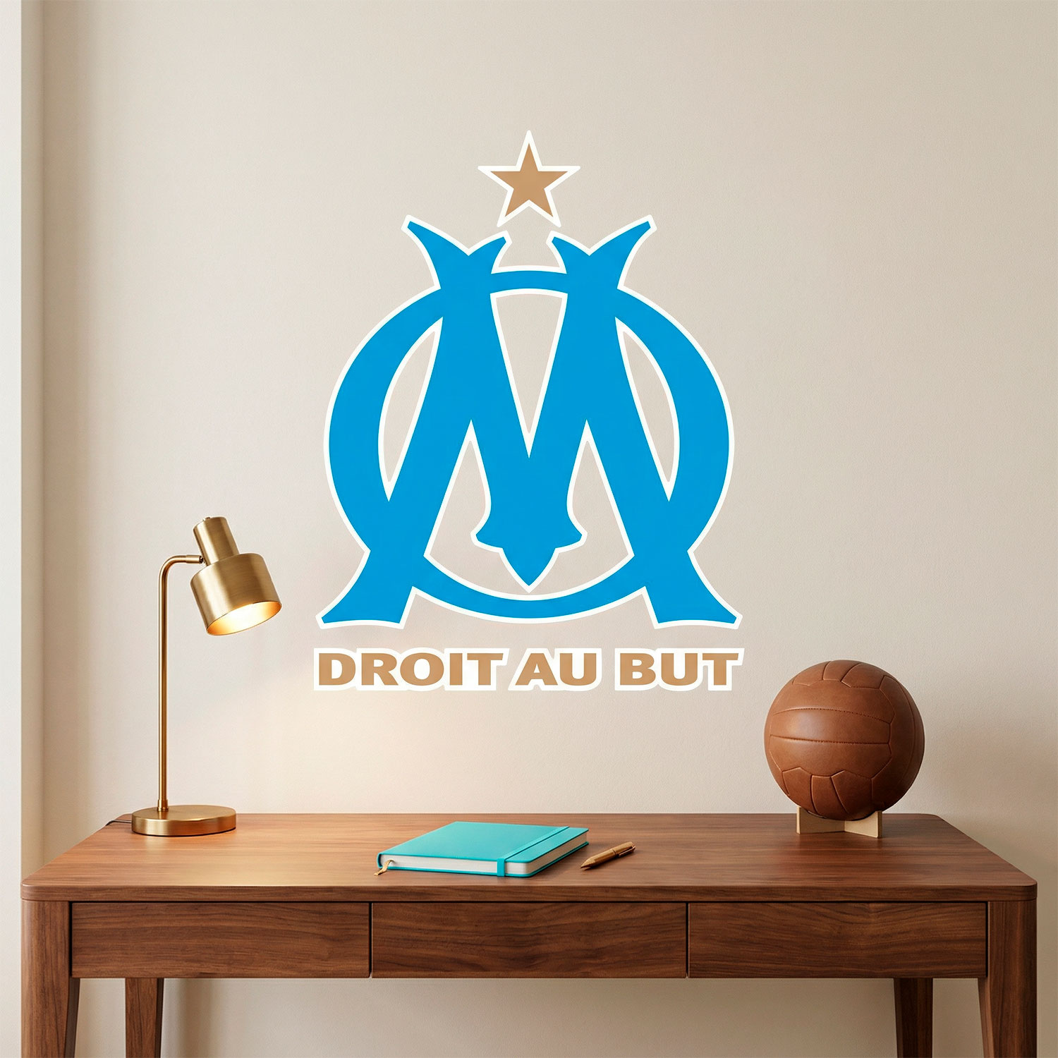 Stickers muraux: Armoiries Olympique de Marseille