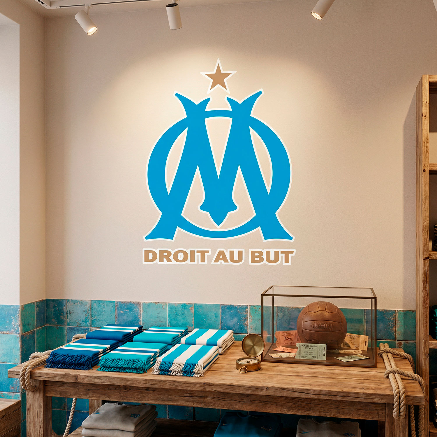 Stickers muraux: Armoiries Olympique de Marseille
