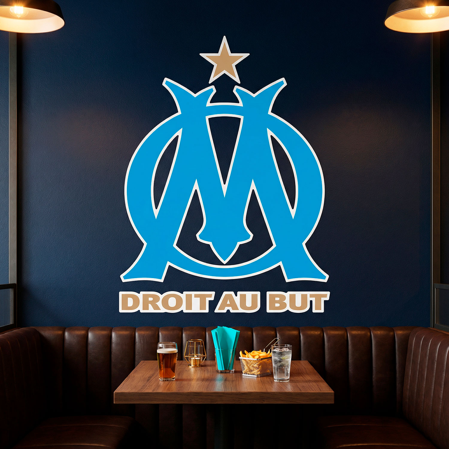 Stickers muraux: Armoiries Olympique de Marseille