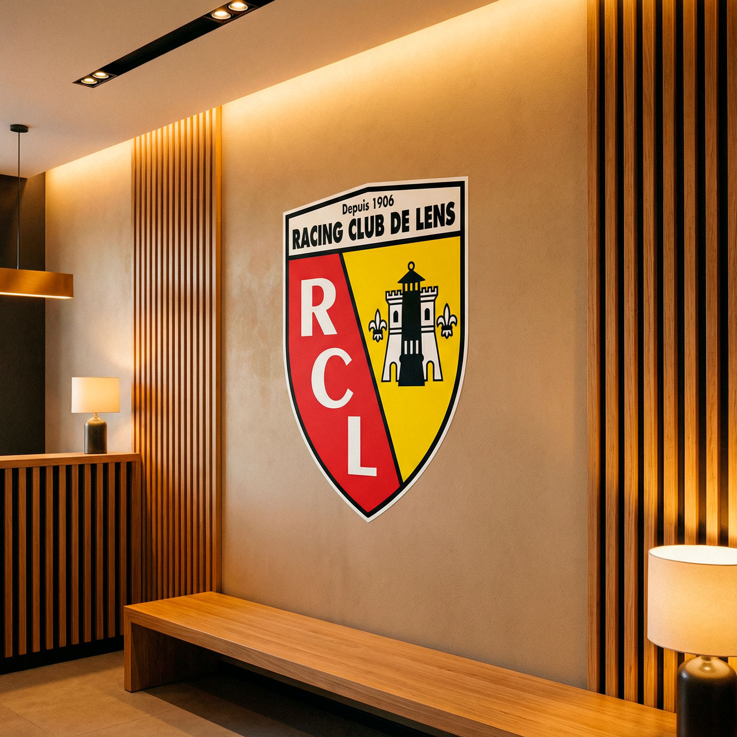 Stickers muraux: Armoiries du RCL Lens