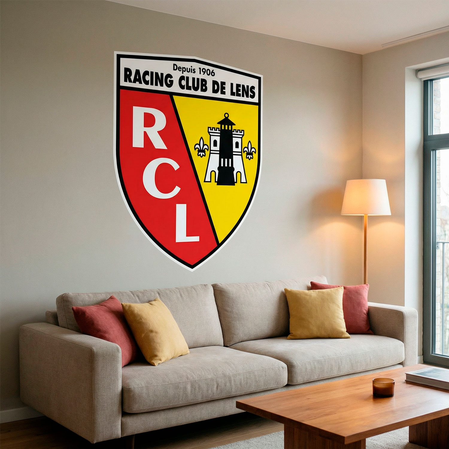 Stickers muraux: Armoiries du RCL Lens