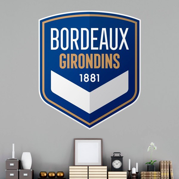 Stickers muraux: Armoiries des Girondins de Bordeaux