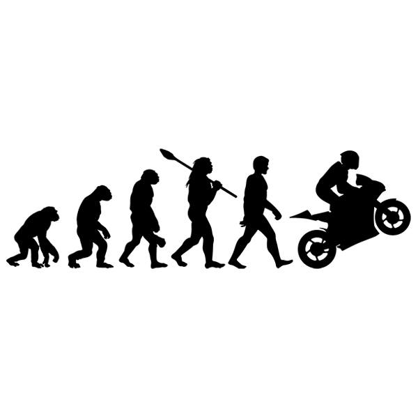 Stickers muraux: Motocyclisme évolution