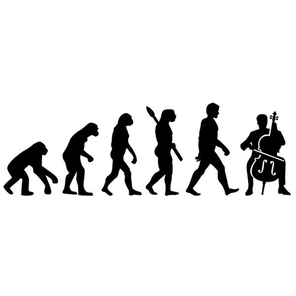 Stickers muraux: Violoncelle évolution