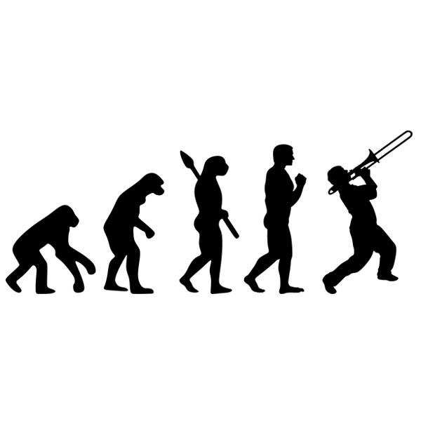 Stickers muraux: Évolution tromboniste