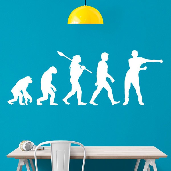 Stickers muraux: Evolution Floss comme un homme Boss