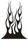 Autocollants: Flames