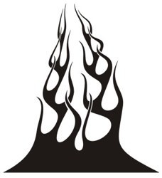 Autocollants: Flames