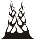 Autocollants: Flames