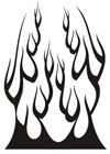 Autocollants: Flames