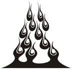Autocollants: Flames