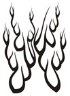 Autocollants: Flames