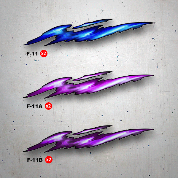 Autocollants: Rasage Fusion en Couleurs Dynamiques