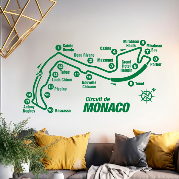 Stickers muraux: Circuit de Monaco