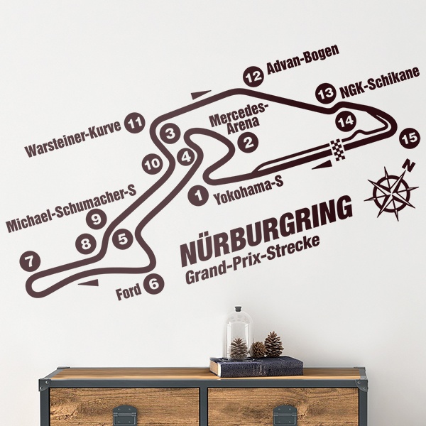 Stickers muraux: Circuit du Nurburgring