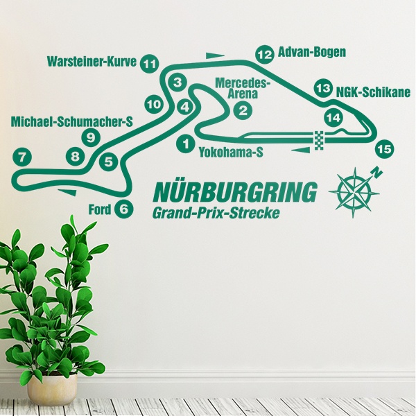 Stickers muraux: Circuit du Nurburgring