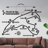 Stickers muraux: Circuit de Spa-Francorchamps 3