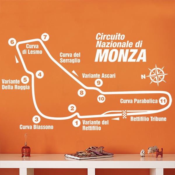 Stickers muraux: Circuit de Monza