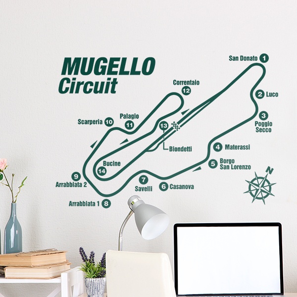 Stickers muraux: Circuit du Mugello