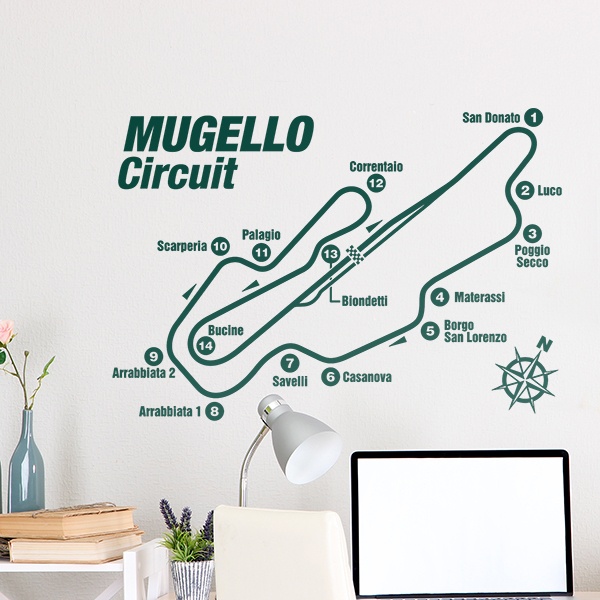 Stickers muraux: Circuit du Mugello