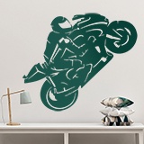 Stickers muraux: Silhouette MotoGP 2